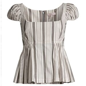 Rebecca Taylor Puff Sleeve Empire Top